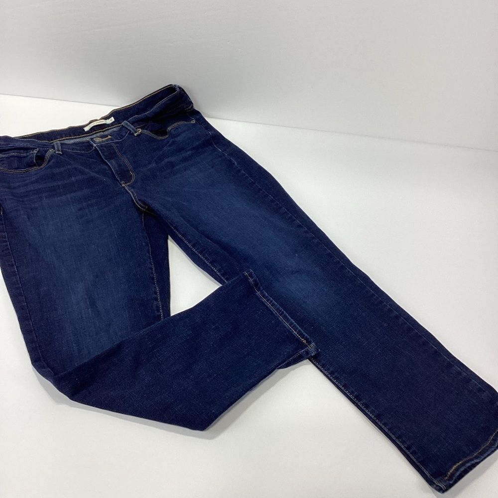 Levi Classic Straight Women's Jeans High Rise Levi’s Size 12 Deep Blue
